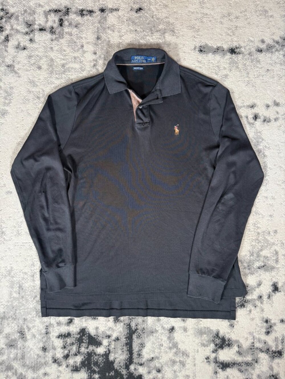 Vintage Polo Ralph Lauren Black Soft Cotton Polo Shirt